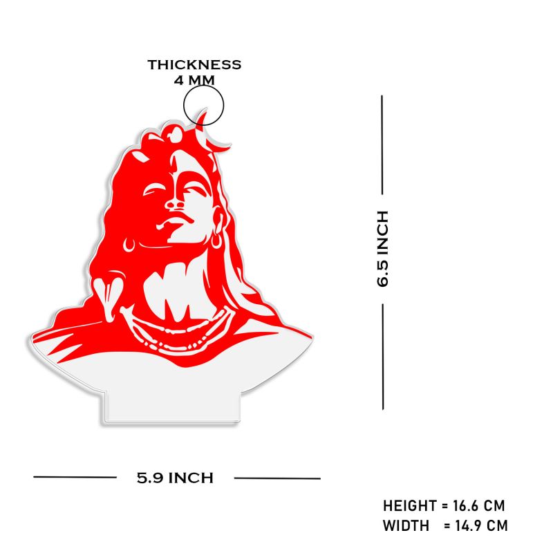 3D Illusion Adiyogi Shiv God Night Lamp with multicolored Led Light for Home Office Pooja Room Decor Light